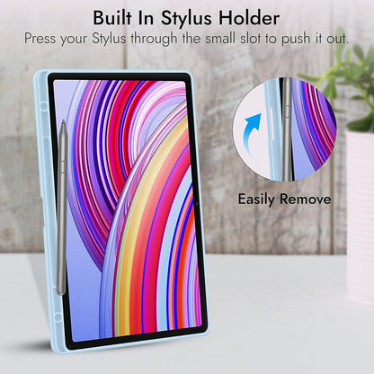 Husa pentru Xiaomi Redmi Pad Pro / Pad / Pad Pro 5G, Techsuit, Flex Trifold, Bleumarin