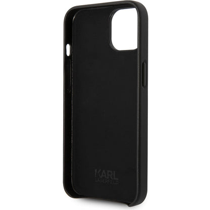 Husa pentru Apple iPhone 14 Plus, Karl Lagerfeld, Perforated Logo, Neagra