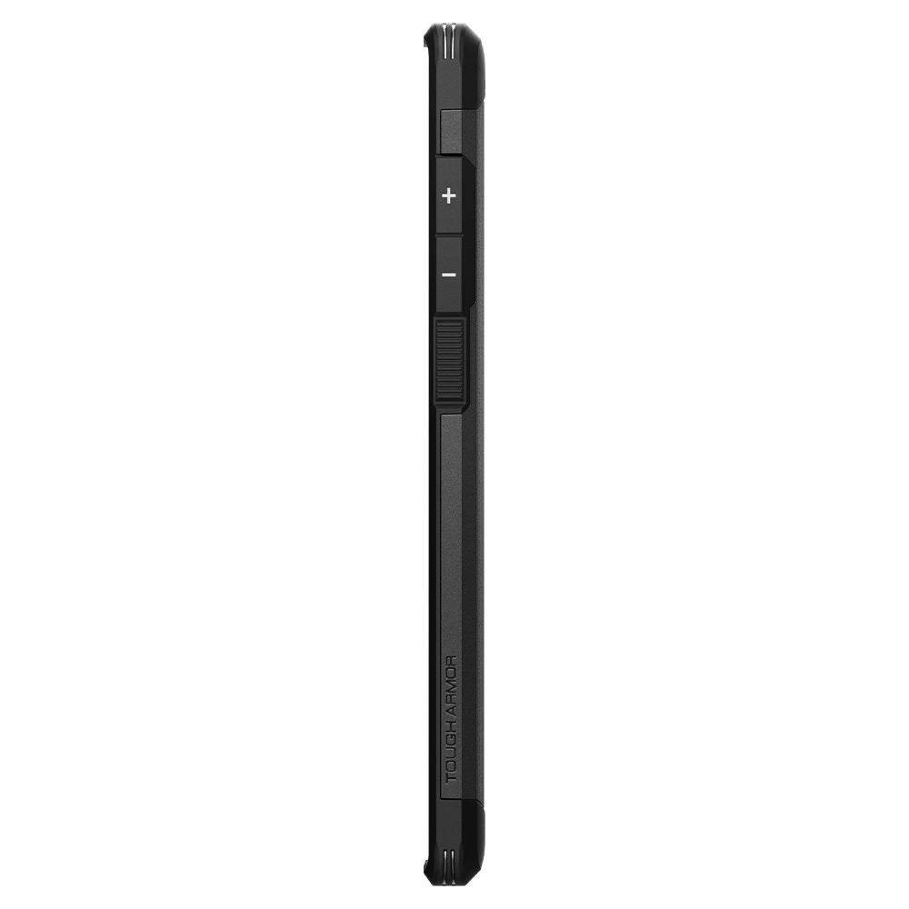 Husa pentru Samsung Galaxy S22 Ultra 5G S908, Spigen, Tough Armor, Neagra ACS03923