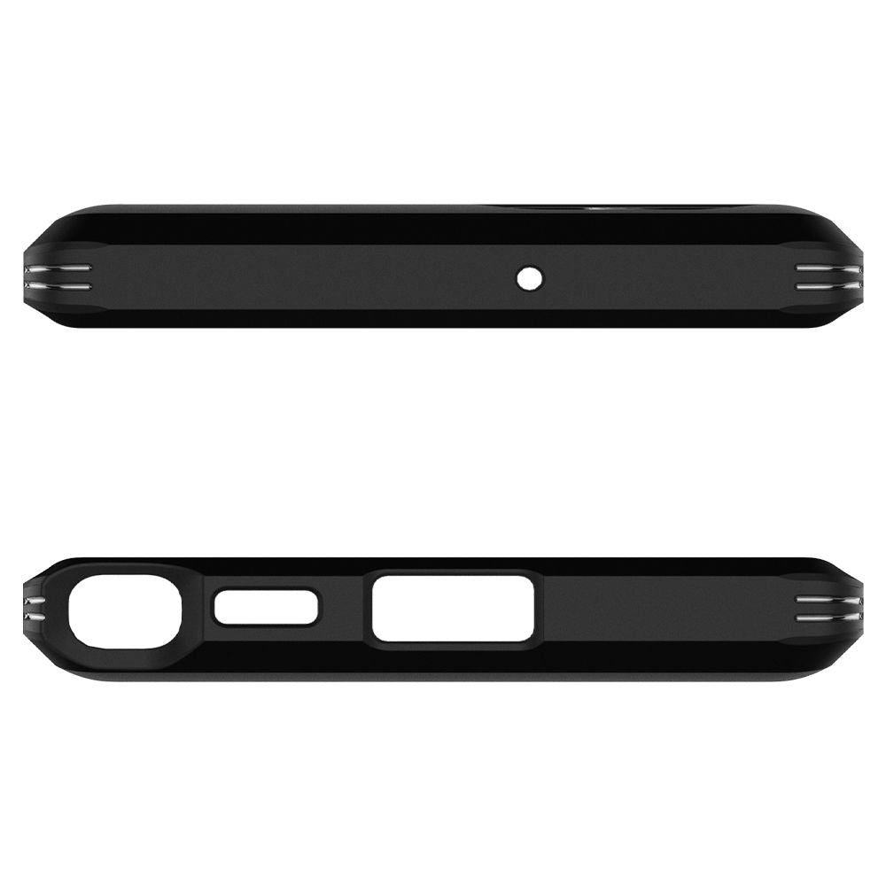 Husa pentru Samsung Galaxy S22 Ultra 5G S908, Spigen, Tough Armor, Neagra ACS03923