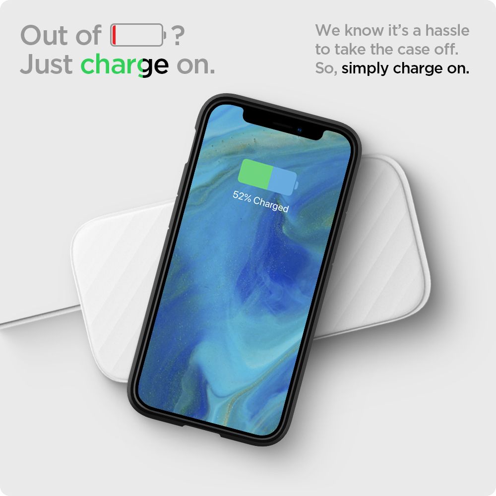 Husa pentru Apple iPhone 12 / 12 Pro, Spigen, Ultra Hybrid, Neagra ACS01703