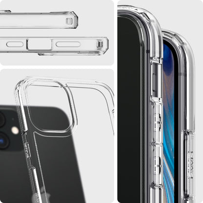 Husa pentru Apple iPhone 12 / 12 Pro, Spigen, Ultra Hybrid, Transparenta ACS01702