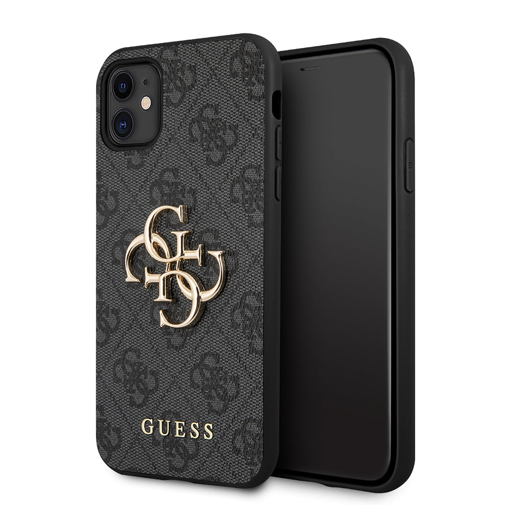 Husa pentru Apple iPhone 11, Guess, 4G Metal Logo, Gri