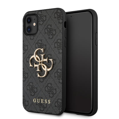 Husa pentru Apple iPhone 11, Guess, 4G Metal Logo, Gri