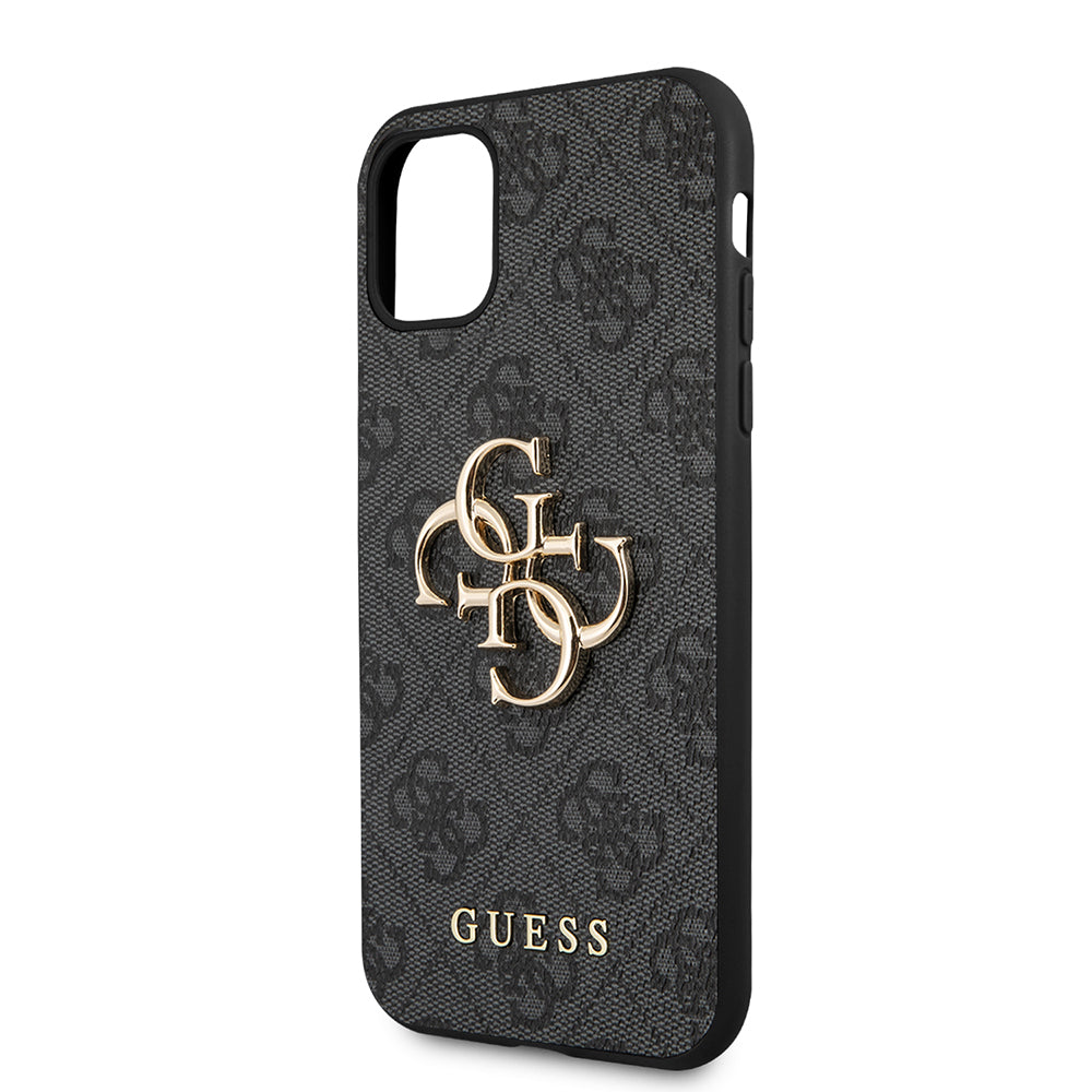 Husa pentru Apple iPhone 11, Guess, 4G Metal Logo, Gri