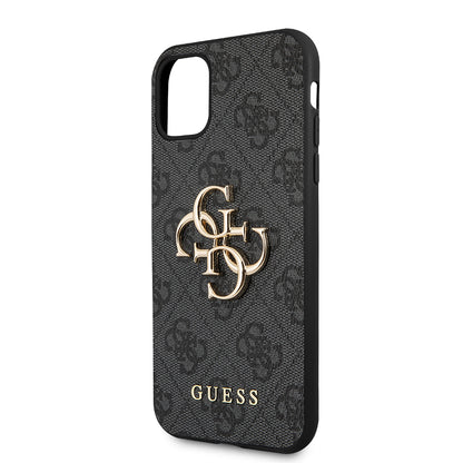 Husa pentru Apple iPhone 11, Guess, 4G Metal Logo, Gri