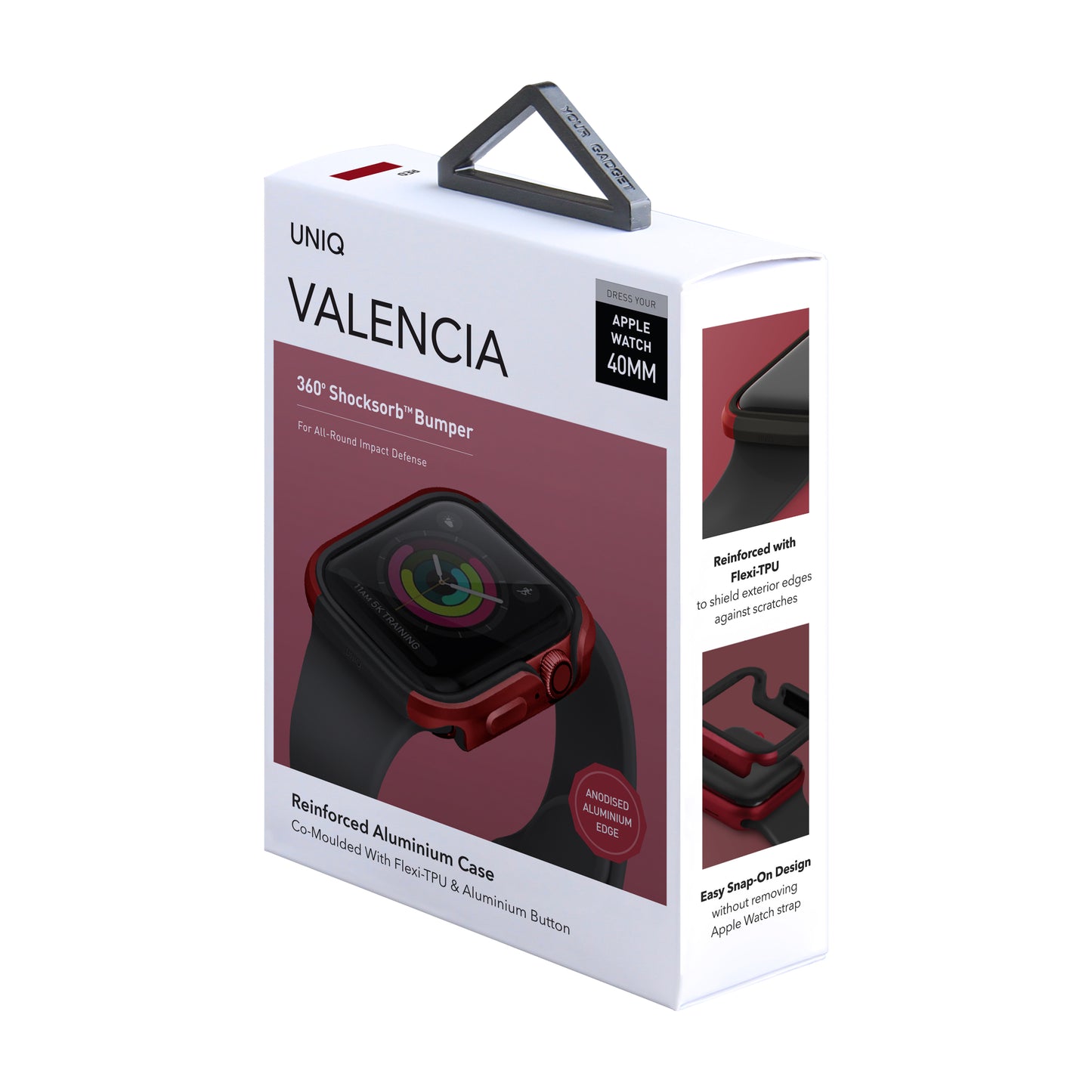 Husa UNIQ Valencia pentru Apple Watch 40mm Series, Rosie