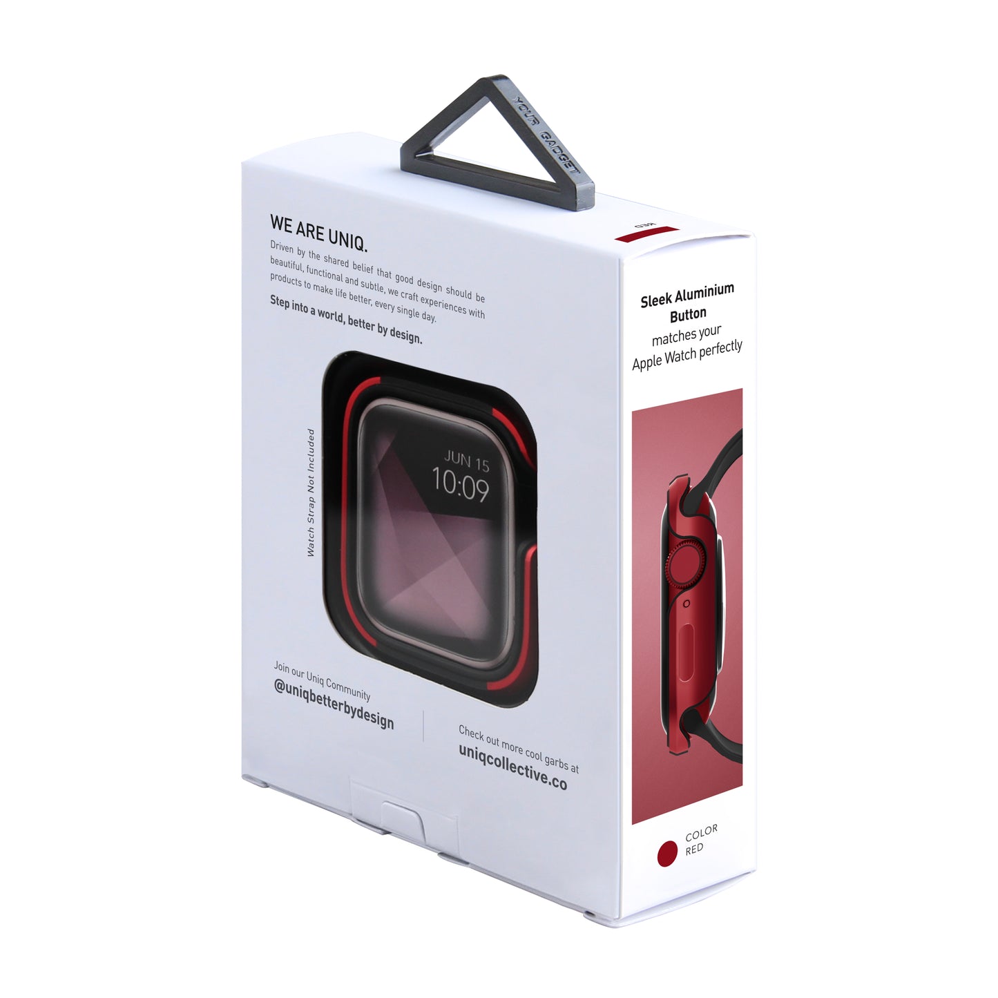 Husa UNIQ Valencia pentru Apple Watch 40mm Series, Rosie