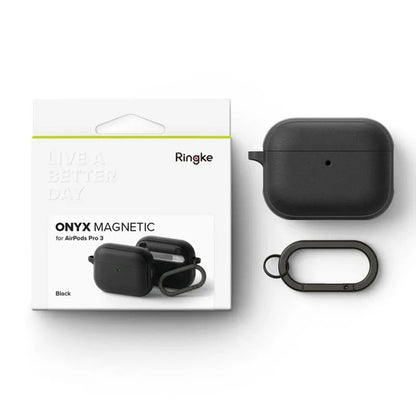 Husa Ringke Onyx pentru Apple AirPods 3, Neagra
