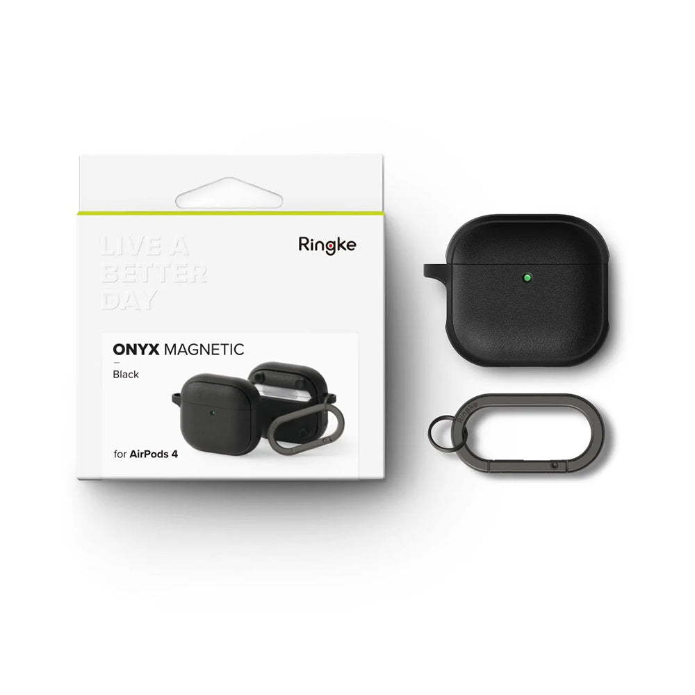 Husa Ringke Onyx Magnetic pentru Apple AirPods 4, Gri