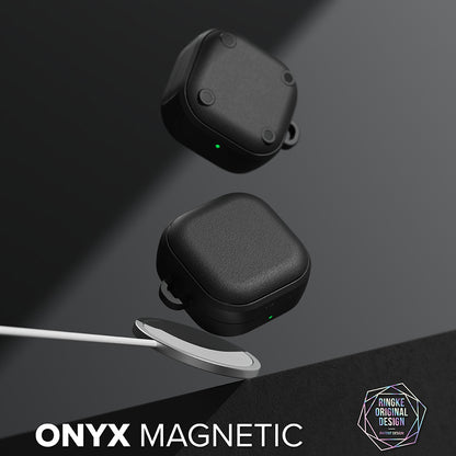 Husa Ringke Onyx Magnetic pentru Samsung Galaxy Buds4 / Buds4 Pro, Neagra
