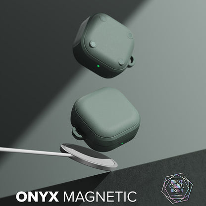 Husa Ringke Onyx Magnetic pentru Samsung Galaxy Buds4 / Buds4 Pro, Verde