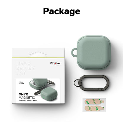 Husa Ringke Onyx Magnetic pentru Samsung Galaxy Buds4 / Buds4 Pro, Verde