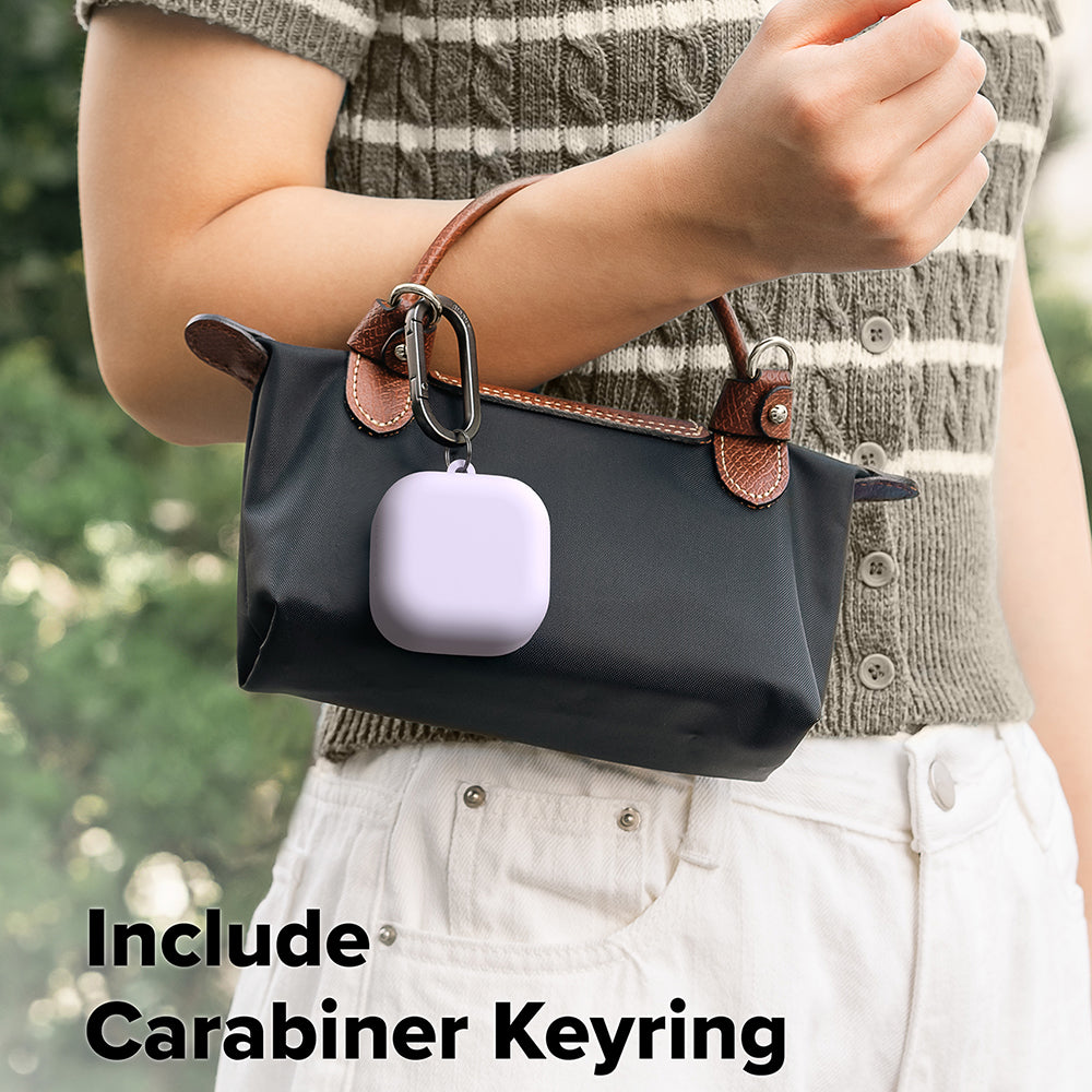 Husa Ringke pentru Samsung Galaxy Buds4 / Buds4 Pro, Mov Deschis