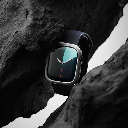 Husa Ringke Slim pentru Apple Watch Series 10 / 11 46mm, Set 2 bucati, Neagra Mata / Transparenta