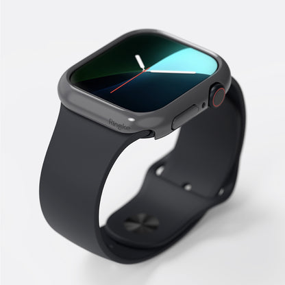Husa Ringke Slim pentru Apple Watch Series 10 / 11 46mm, Set 2 bucati, Neagra Mata / Transparenta