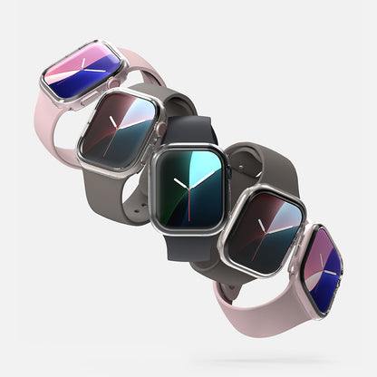 Husa Ringke Slim pentru Apple Watch Series 10 / 11 46mm, Set 2 bucati, Neagra Mata / Transparenta