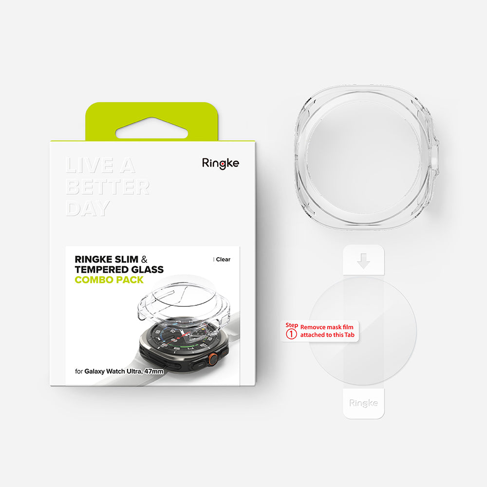 Husa Ringke Slim pentru Samsung Galaxy Watch Ultra, Transparenta