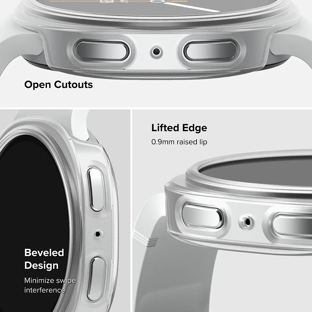 Husa Ringke Slim pentru Samsung Galaxy Watch8 Classic, Set 2 bucati, Transparenta