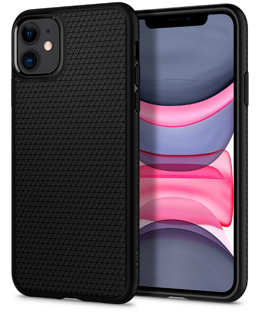 Husa pentru Apple iPhone 11, Spigen, Liquid Air, Neagra 076CS27184