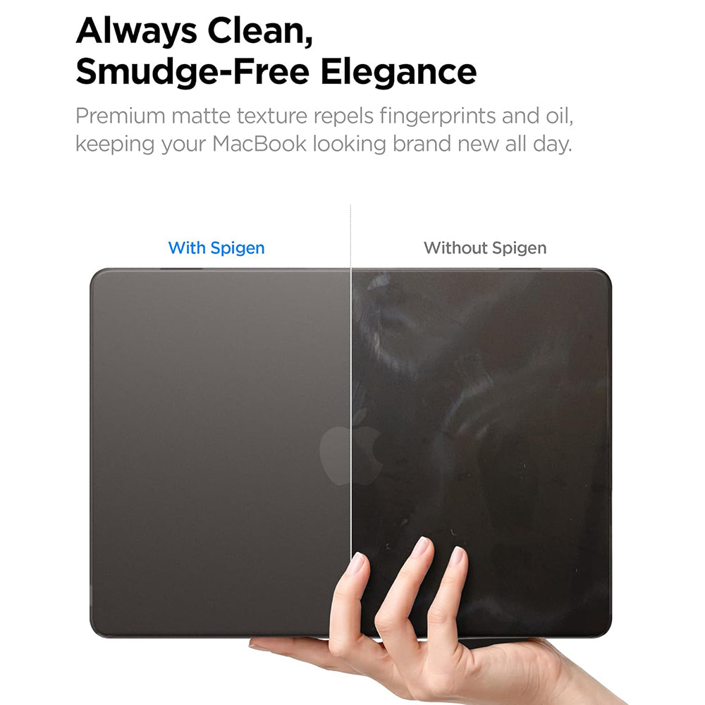 Husa Spigen Airskin pentru Apple MacBook Air 13inch (2026) / (2025) / (2024) / (2022), Neagra Satinata ACS11531