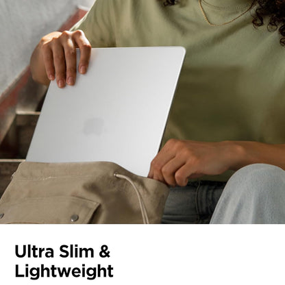 Husa Spigen Airskin pentru Apple MacBook Air 13inch (2026) / (2025) / (2024) / (2022), Transparenta Satinata ACS11530