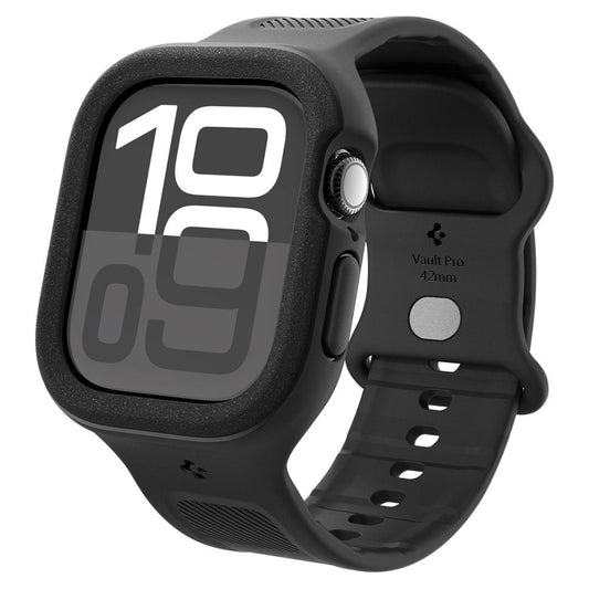 Curea Spigen Caseology Vault Pro pentru Apple Watch Series 10 / 11 42mm, Neagra Mata ACS09390