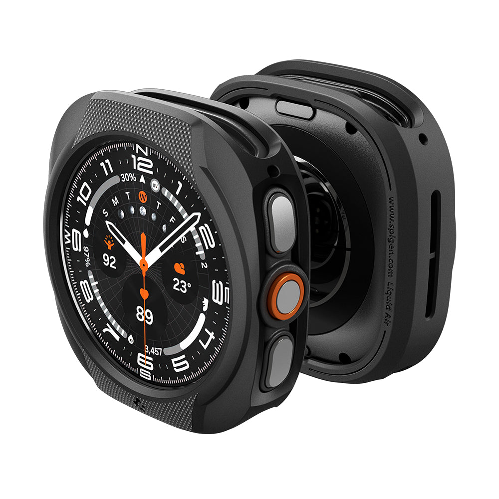Husa Spigen Liquid Air pentru Samsung Galaxy Watch Ultra2, Neagra Mata ACS11610