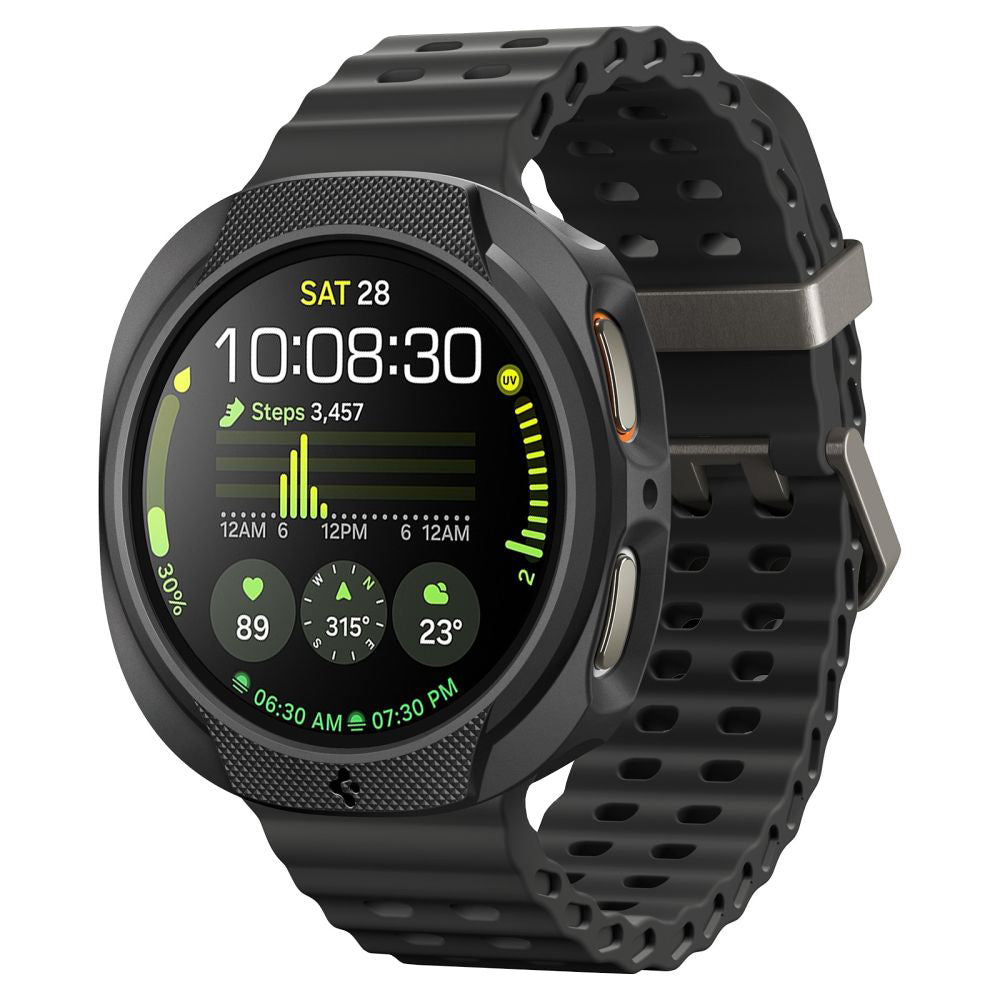 Husa Spigen Liquid Air pentru Samsung Galaxy Watch8 40mm, Neagra Mata ACS09840