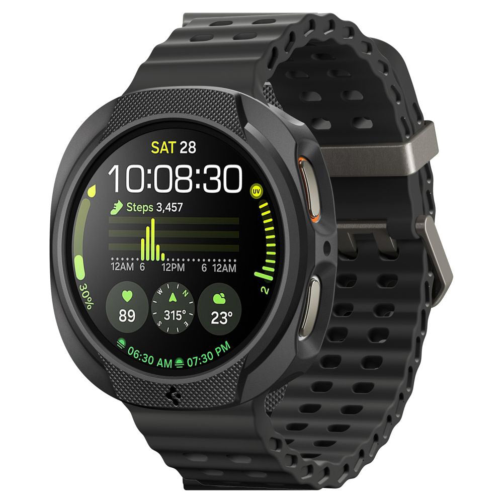 Husa Spigen Liquid Air pentru Samsung Galaxy Watch8 44mm, Neagra Mata ACS09839