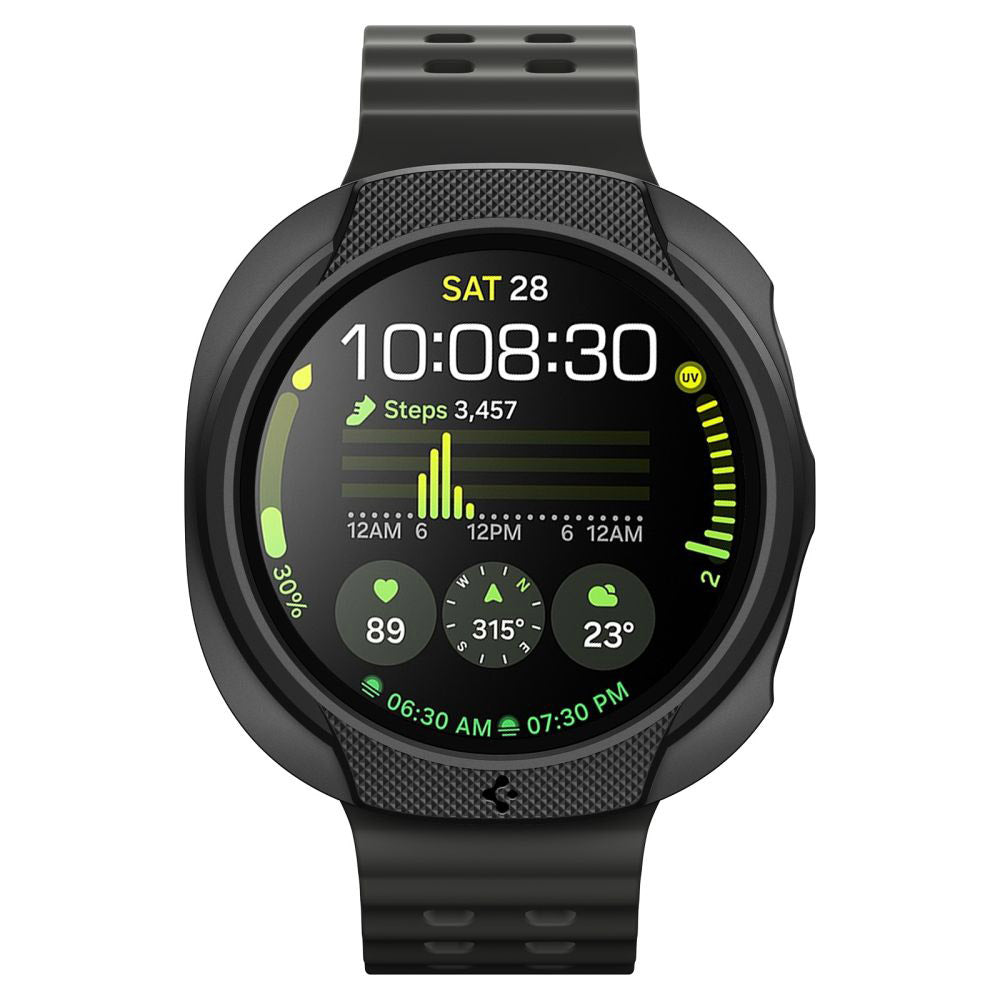 Husa Spigen Liquid Air pentru Samsung Galaxy Watch8 44mm, Neagra Mata ACS09839