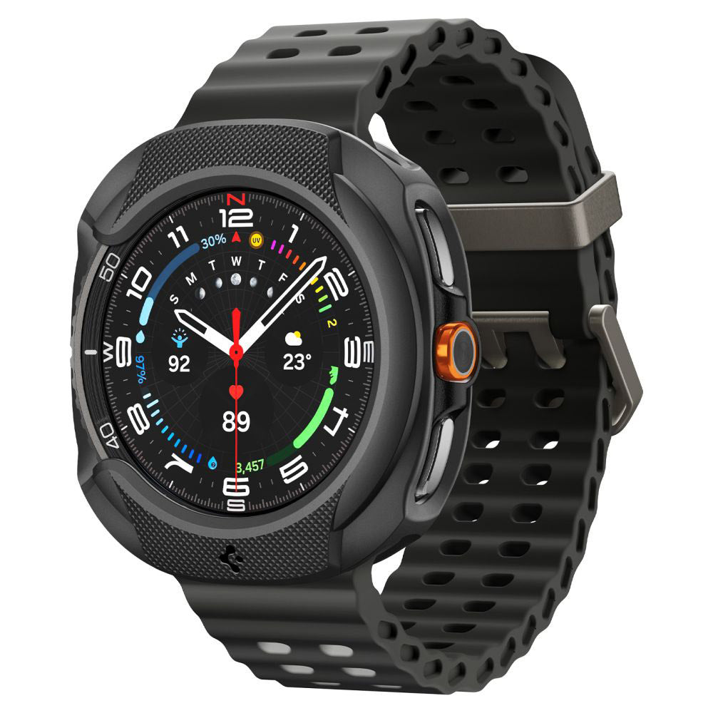 Husa Spigen Liquid Air pentru Samsung Galaxy Watch8 Classic, Neagra Mata ACS09841