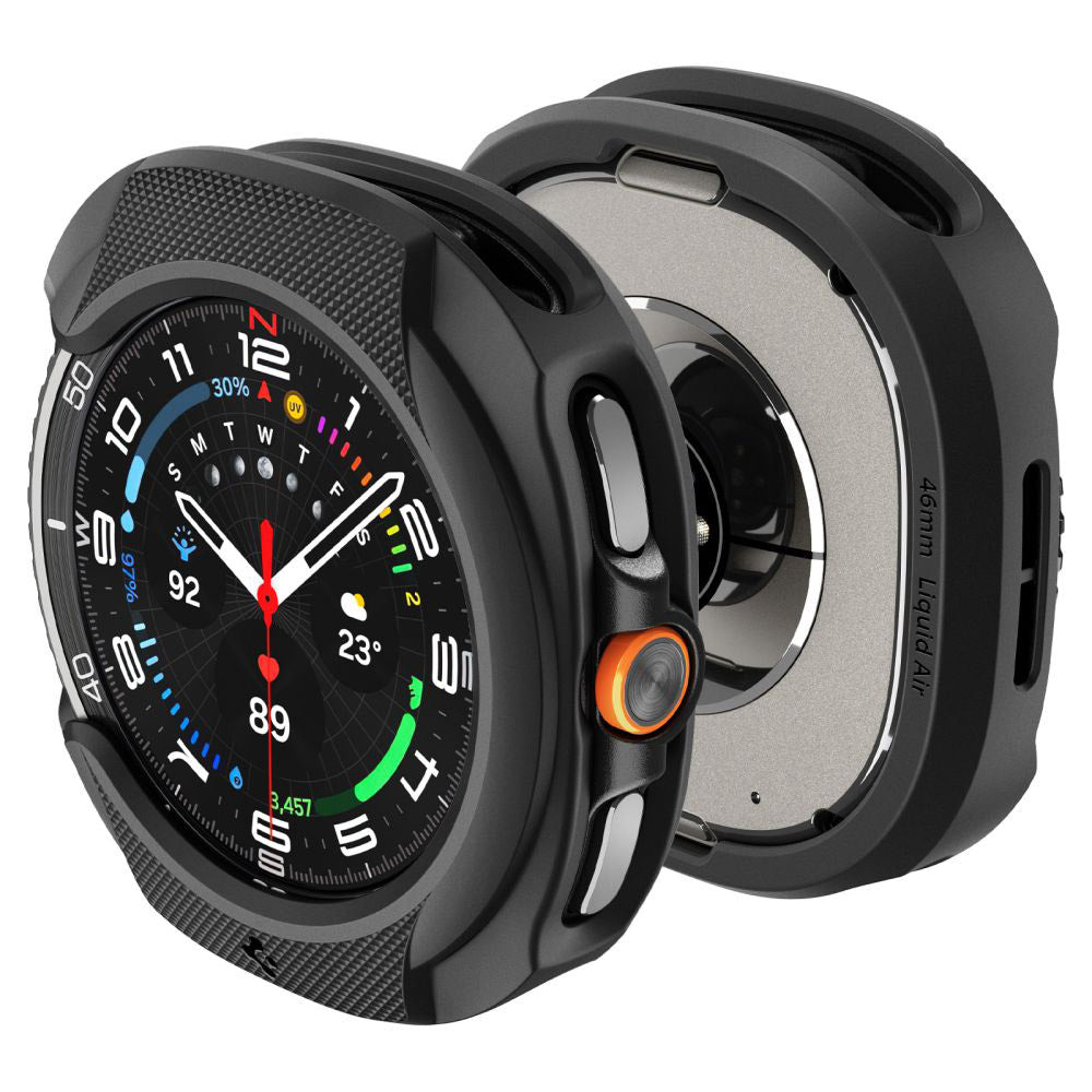 Husa Spigen Liquid Air pentru Samsung Galaxy Watch8 Classic, Neagra Mata ACS09841