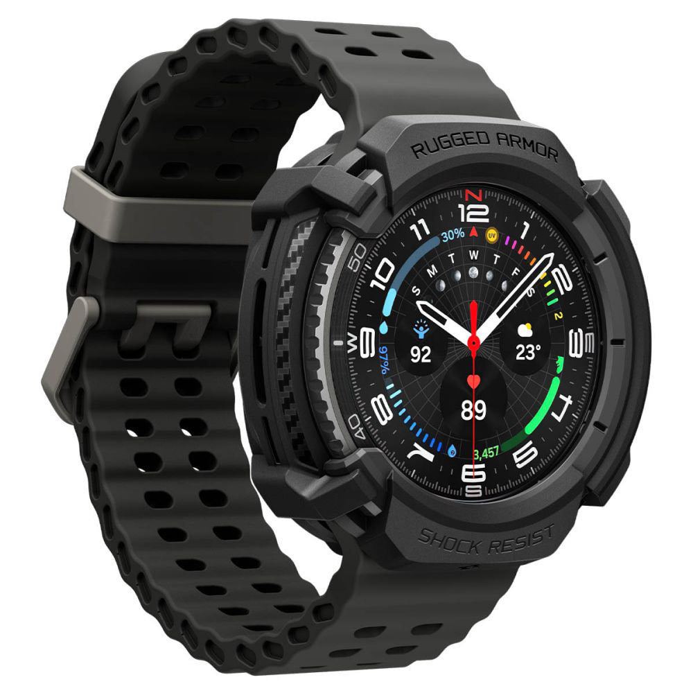 Husa Spigen Liquid Air pentru Samsung Galaxy Watch8 Classic, Neagra Mata ACS09841