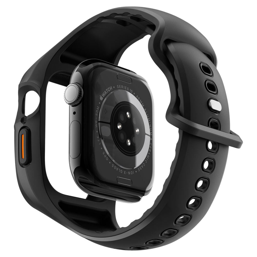 Husa Spigen Liquid Air Pro pentru Apple Watch Series 10 / 11 46mm, Neagra Mata ACS09317