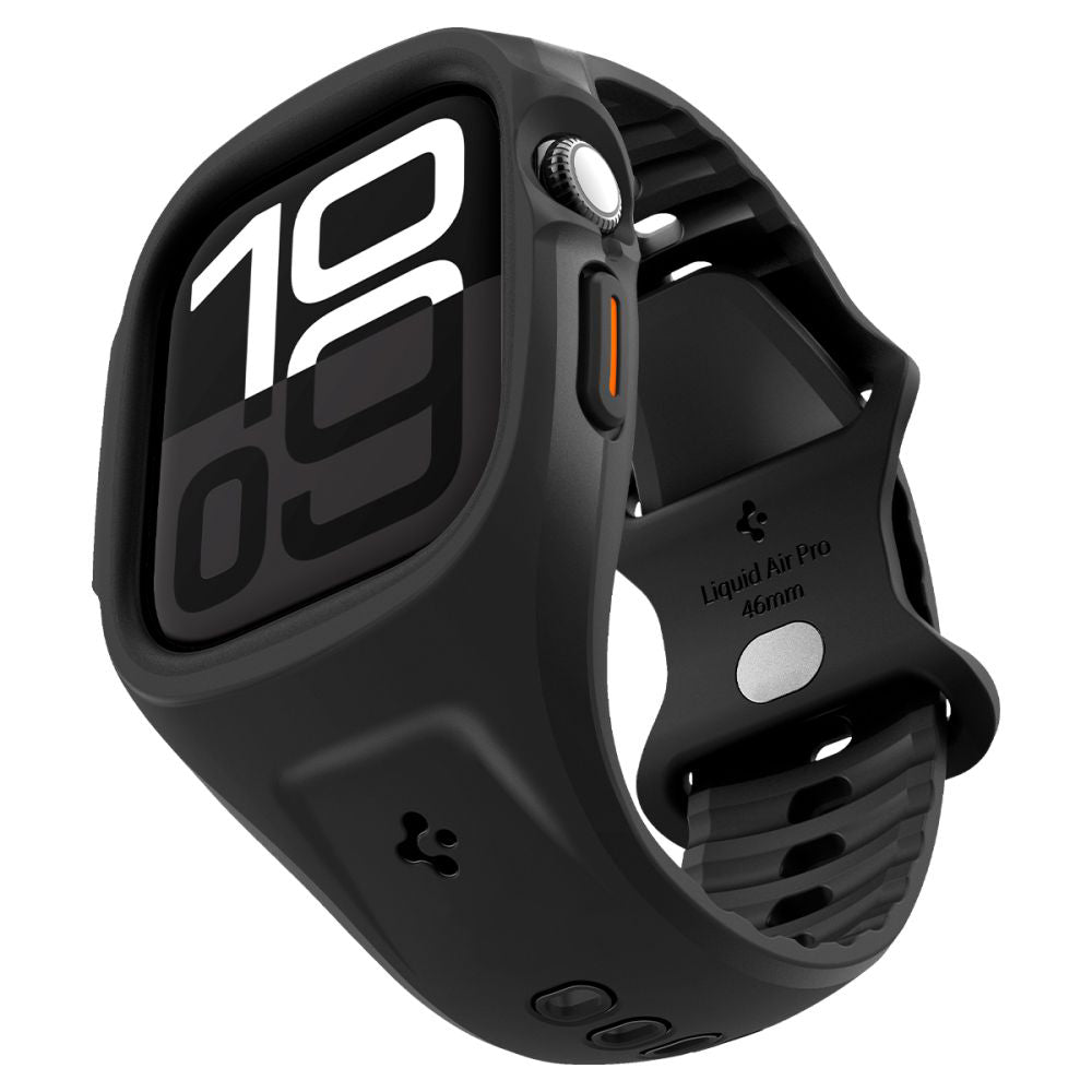 Husa Spigen Liquid Air Pro pentru Apple Watch Series 10 / 11 46mm, Neagra Mata ACS09317