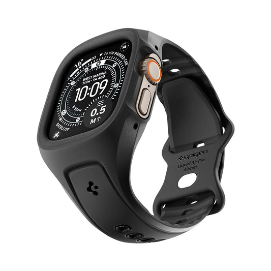 Husa Spigen Liquid Air Pro pentru Apple Watch Ultra Series, Neagra ACS05463