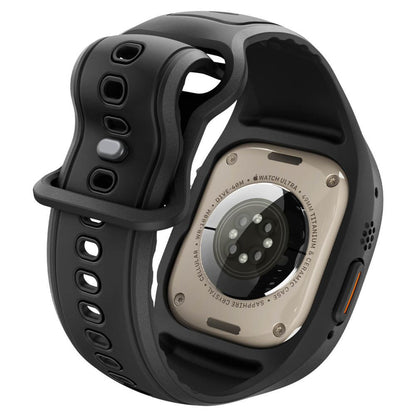 Husa Spigen Liquid Air Pro with Screen Protector pentru Apple Watch Ultra Series, Neagra Mata ACS11416