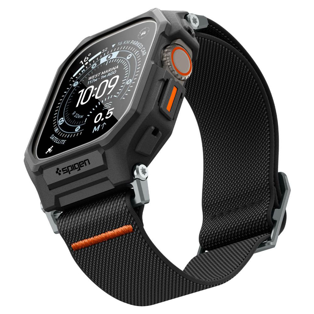 Husa Spigen Lite Fit Pro with Screen Protector pentru Apple Watch Ultra Series, Neagra Mata ACS11415