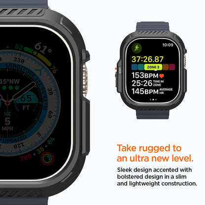 Husa Spigen Lock Fit pentru Apple Watch Ultra Series, Neagra Mata ACS06208