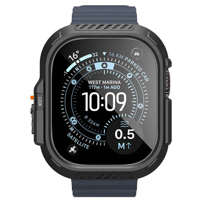 Husa Spigen Lock Fit with Screen Protector pentru Apple Watch Ultra Series, Neagra ACS12054