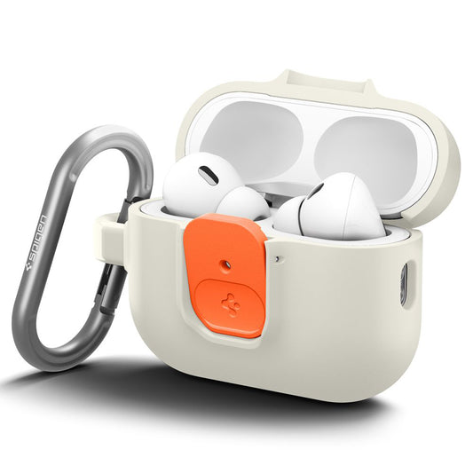 Husa Spigen Nano Pop pentru Apple AirPods Pro 3, Bej Portocalie