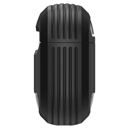 Husa Spigen Rugged Armor pentru Apple AirPods 4, Neagra Mata