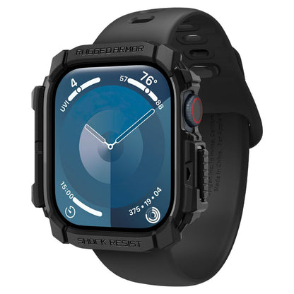 Husa Spigen Rugged Armor pentru Apple Watch Series 10 / 11 42mm, Neagra ACS08585