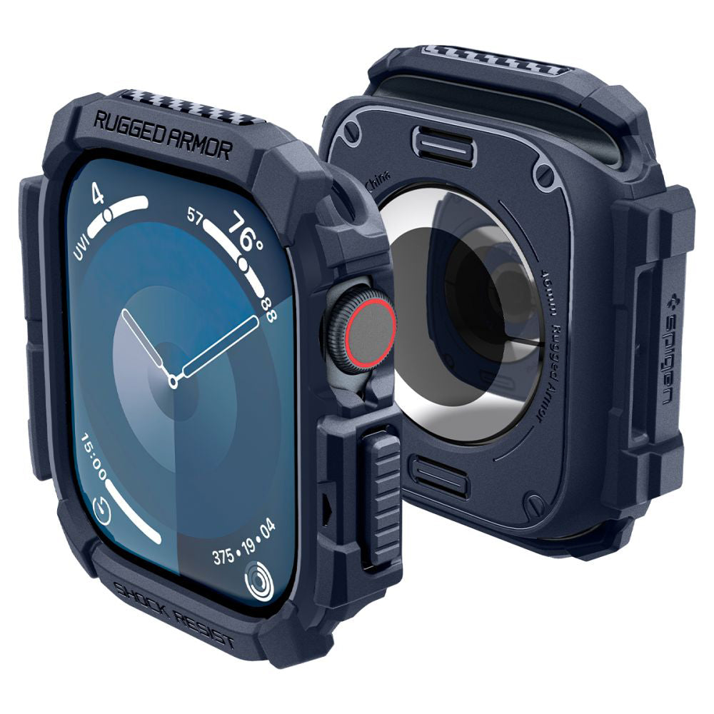 Husa Spigen Rugged Armor pentru Apple Watch Series 10 / 11 46mm, Bleumarin ACS08599