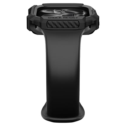 Husa Spigen Rugged Armor pentru Apple Watch Series 12 46mm, Neagra Mata ACS11886