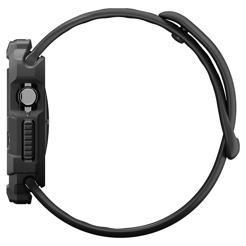 Husa Spigen Rugged Armor pentru Apple Watch Series 12 46mm, Neagra Mata ACS11886