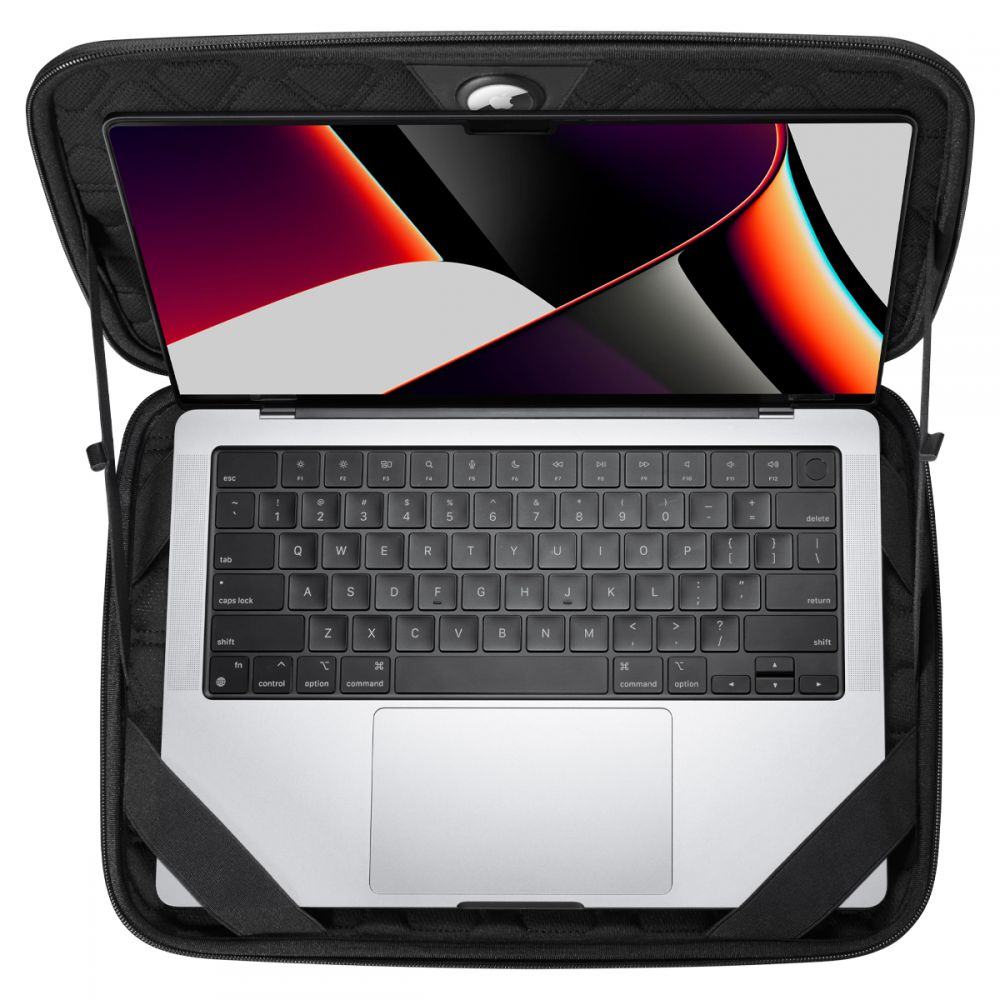 Husa Spigen Rugged Armor pentru Laptop 13inch - 14inch, Neagra AFA04270