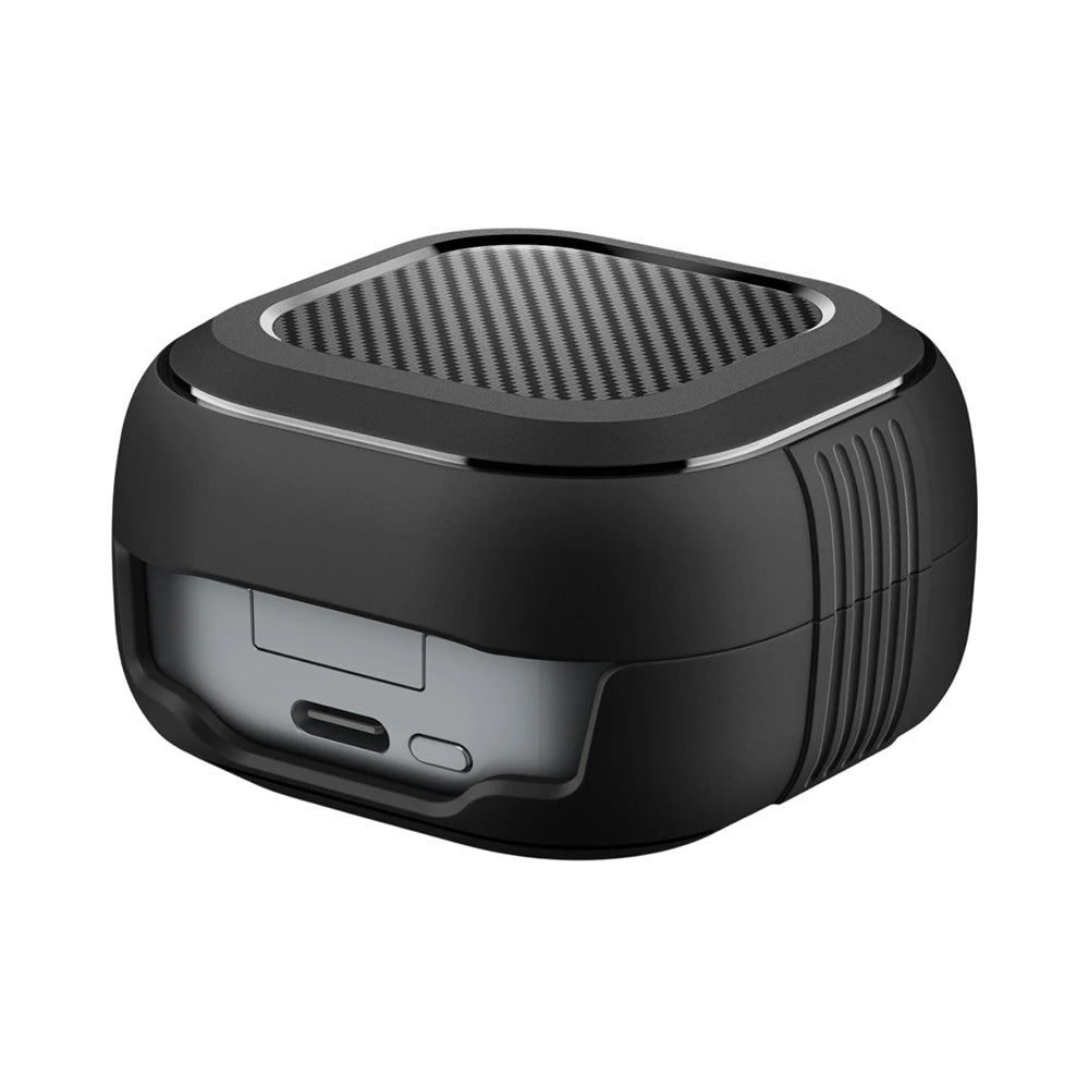 Husa Spigen Rugged Armor pentru Samsung Galaxy Buds4 / Buds4 Pro, Neagra Mata ACS11200