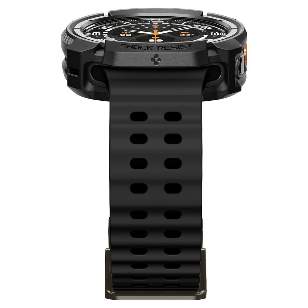 Husa Spigen Rugged Armor pentru Samsung Galaxy Watch Ultra2, Neagra Mata ACS11611